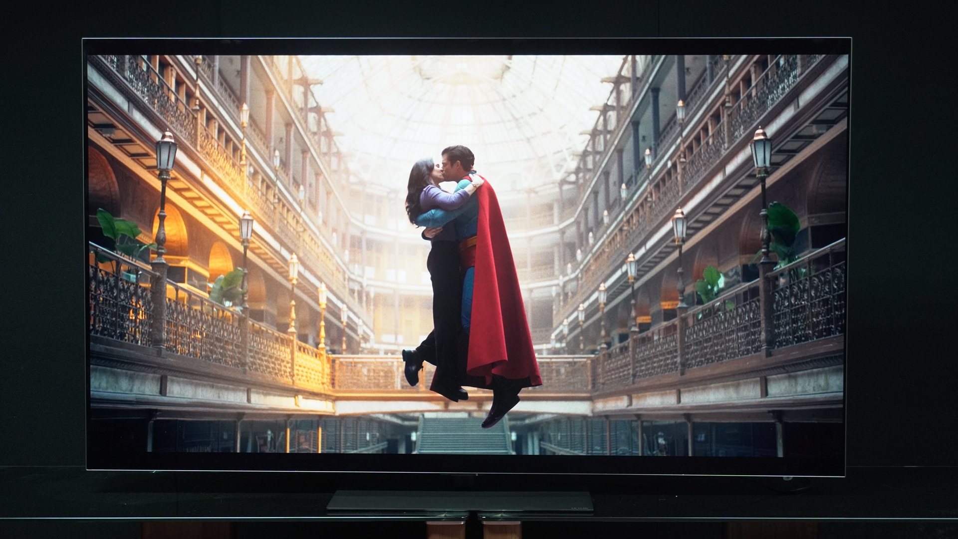 LG OLED65G5 showcasing vibrant colors and deep blacks on a wall-mounted display